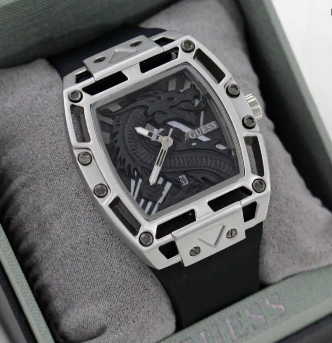 GUESS Men Watch Legend Dragon ساعه جيس ليجيند رجالي