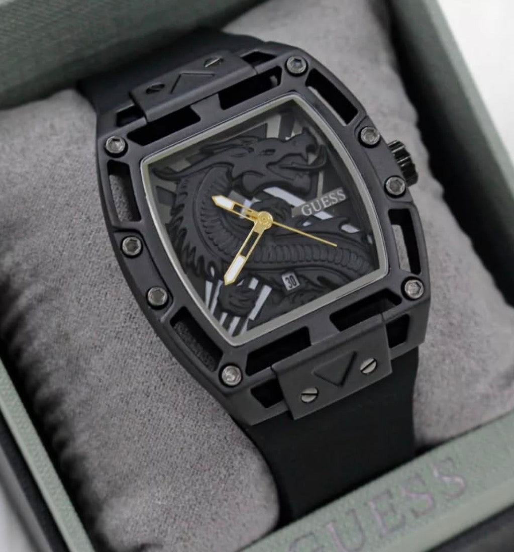 GUESS Men Watch Legend Dragon ساعه جيس ليجيند رجالي
