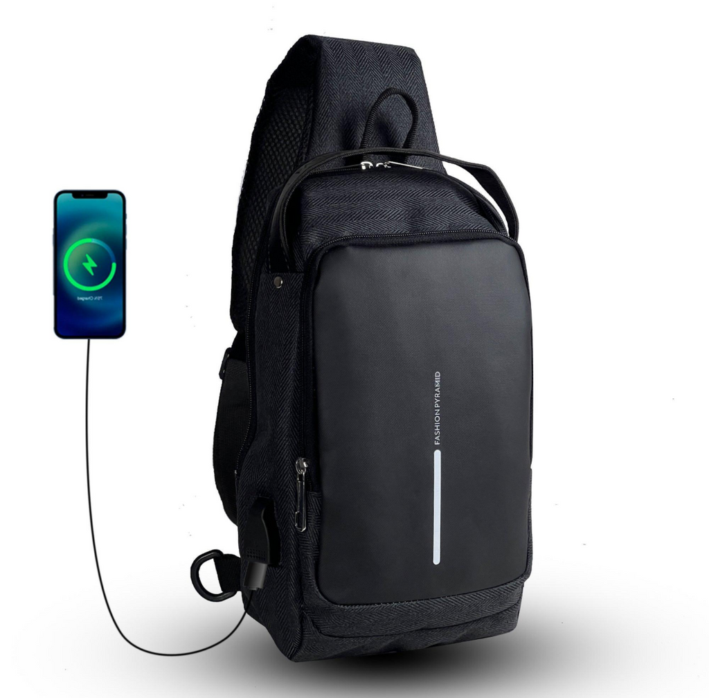 شنطة كروس كتف المشاوير مع مخرج يو اس بي - مقاومة للماء